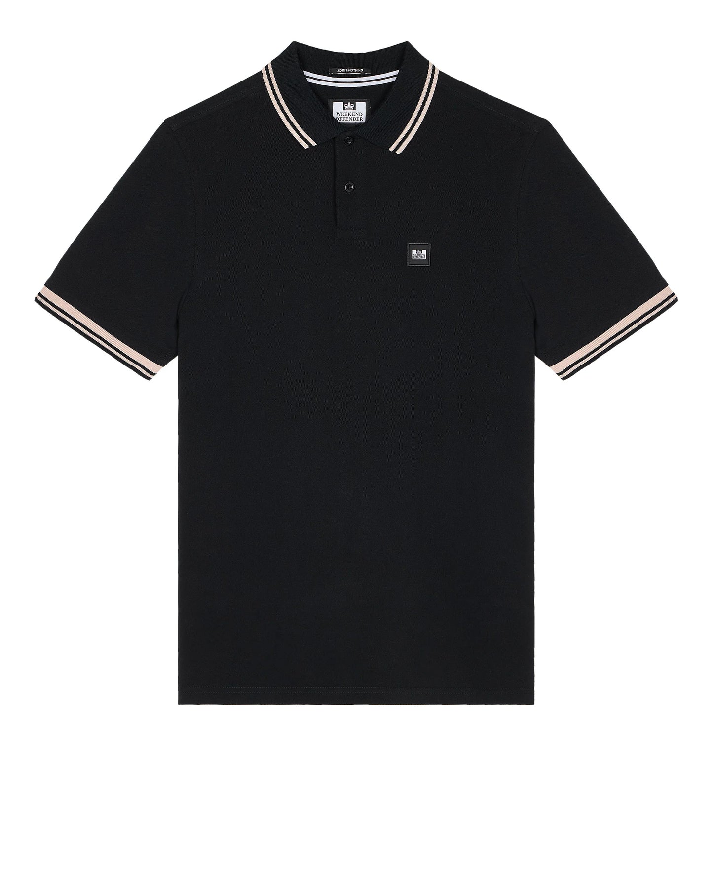 Weekend Offender - Levanto Polo Shirt Black / Alabaster