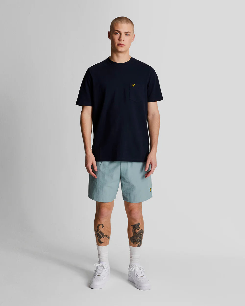 Lyle & Scott - Plain Swim Shorts Slate Blue