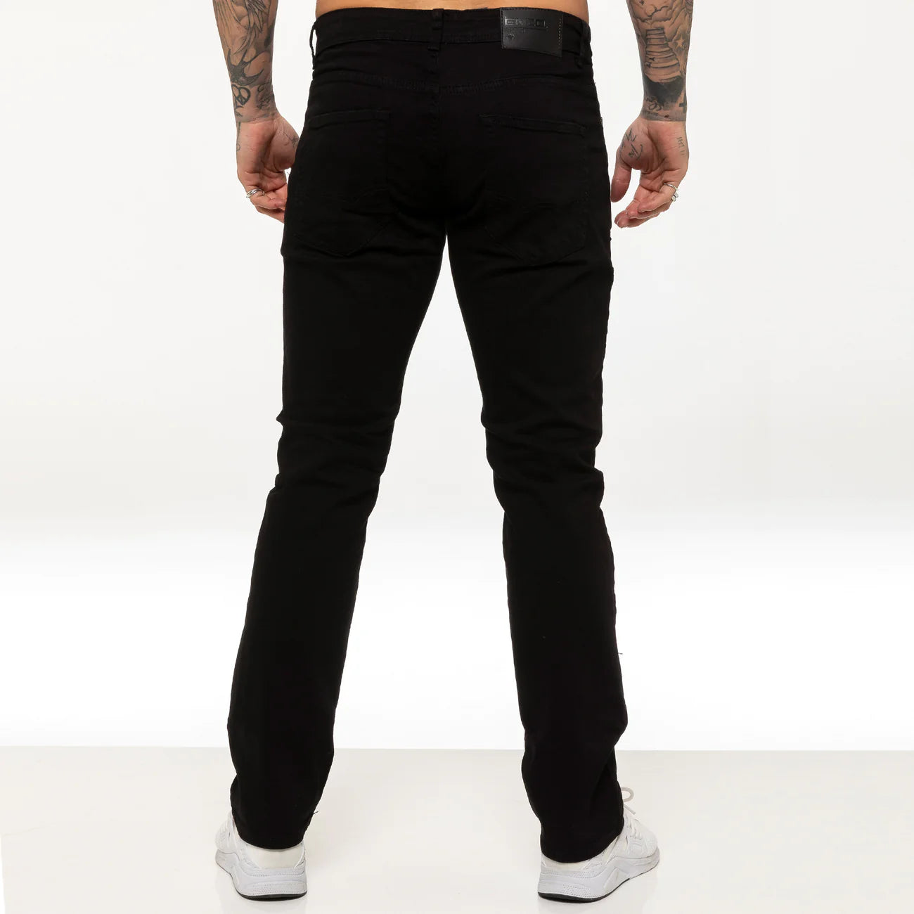 Enzo - EZ359 Black Regular Straight Fit Jean