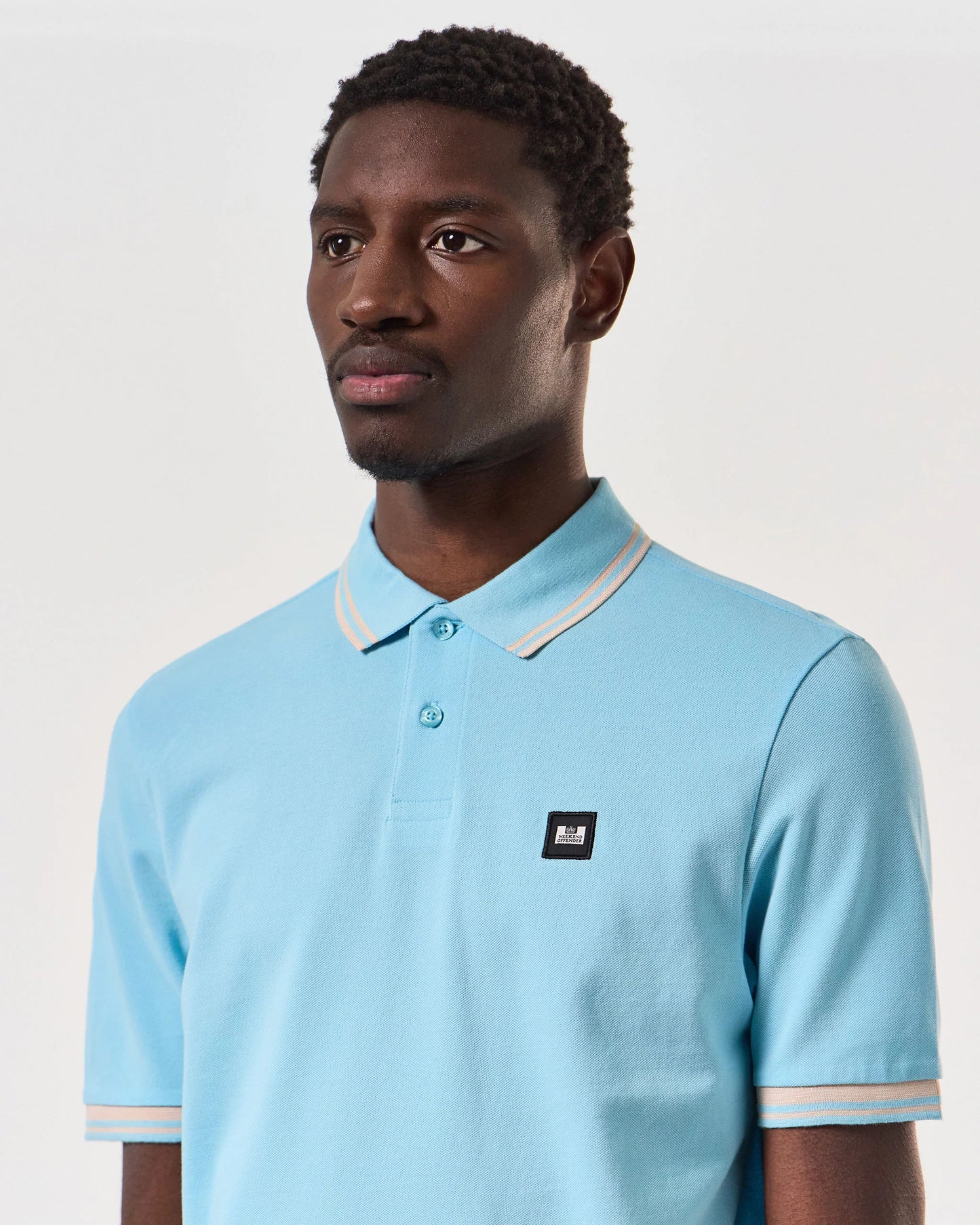 Weekend Offender - Levanto Polo Shirt Saltwater / Alabaster