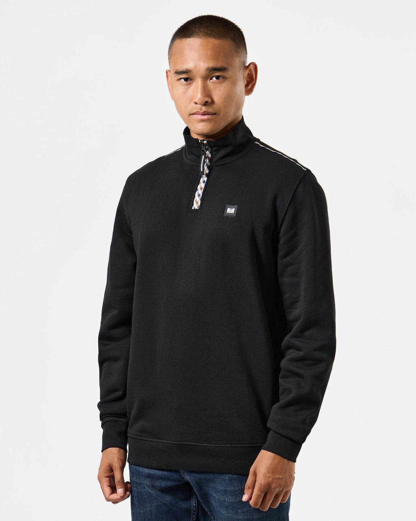 Weekend Offender - Matisa 1/4 Zip Jumper Black