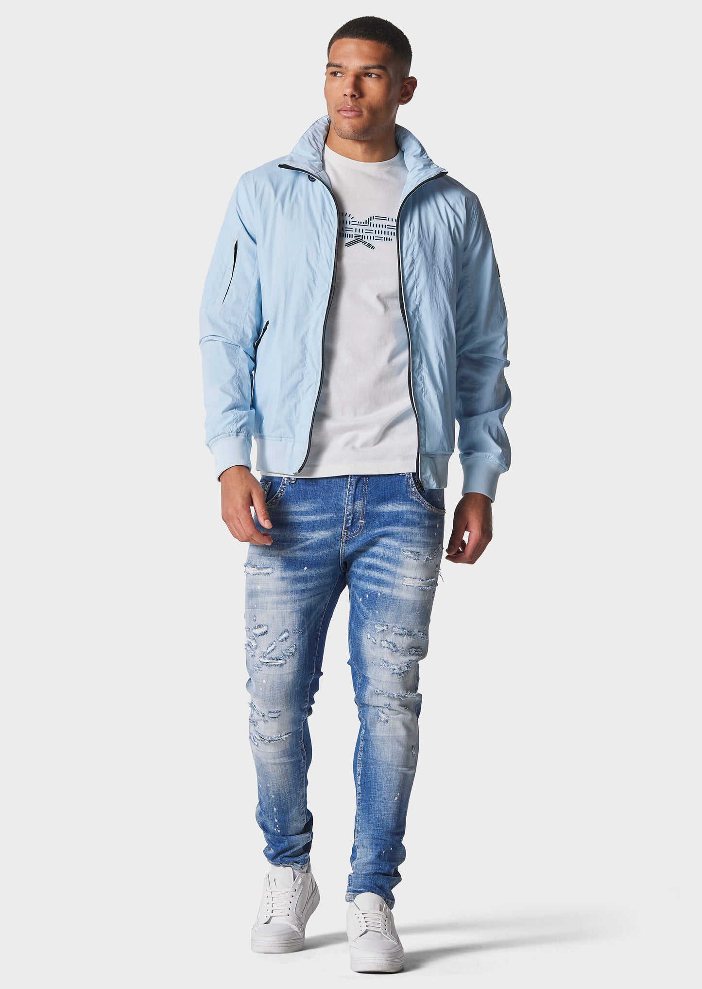 Police - Anson Ice Blue Jacket