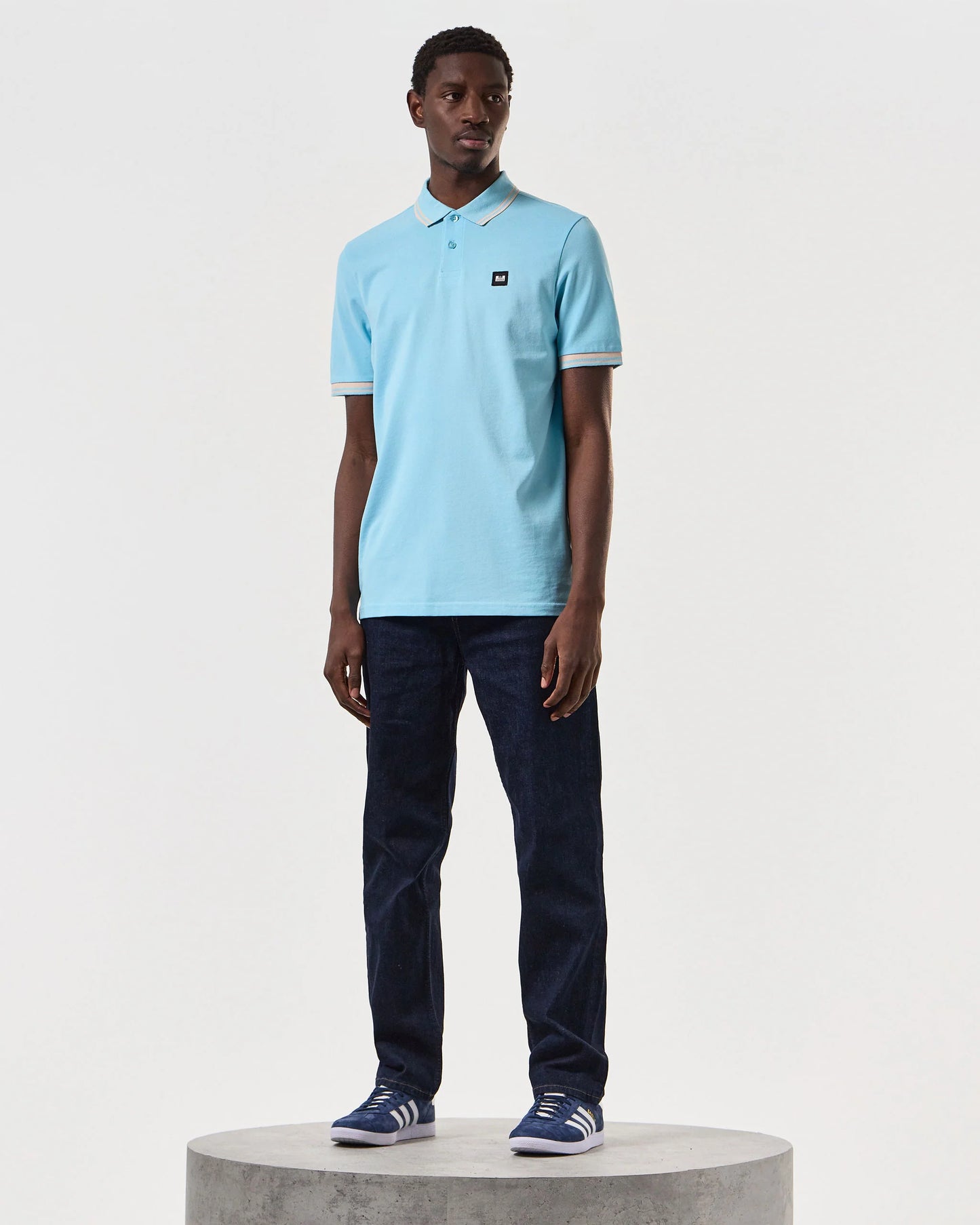 Weekend Offender - Levanto Polo Shirt Saltwater / Alabaster