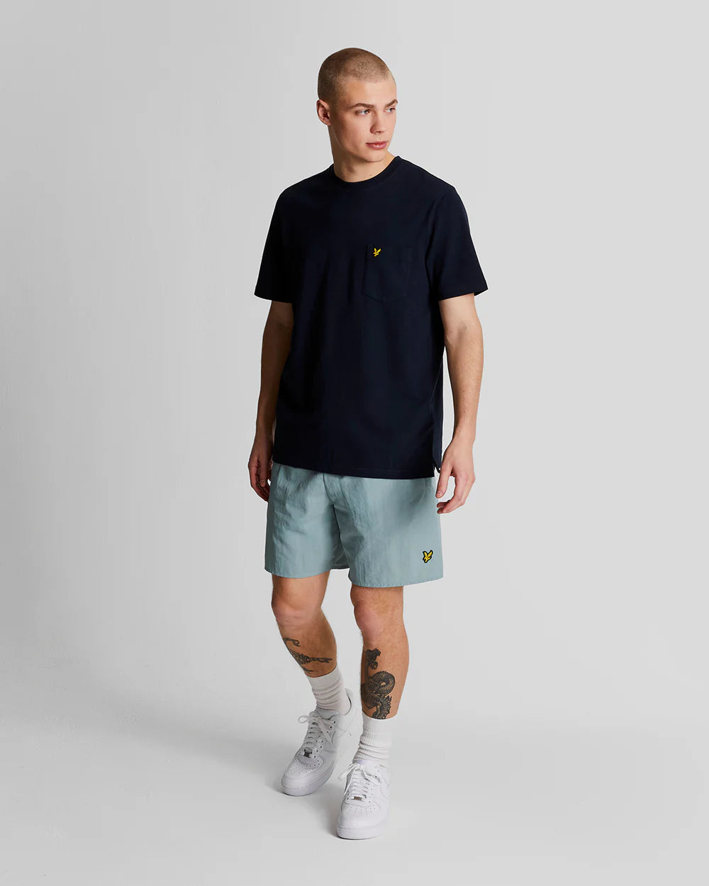 Lyle & Scott - Plain Swim Shorts Slate Blue