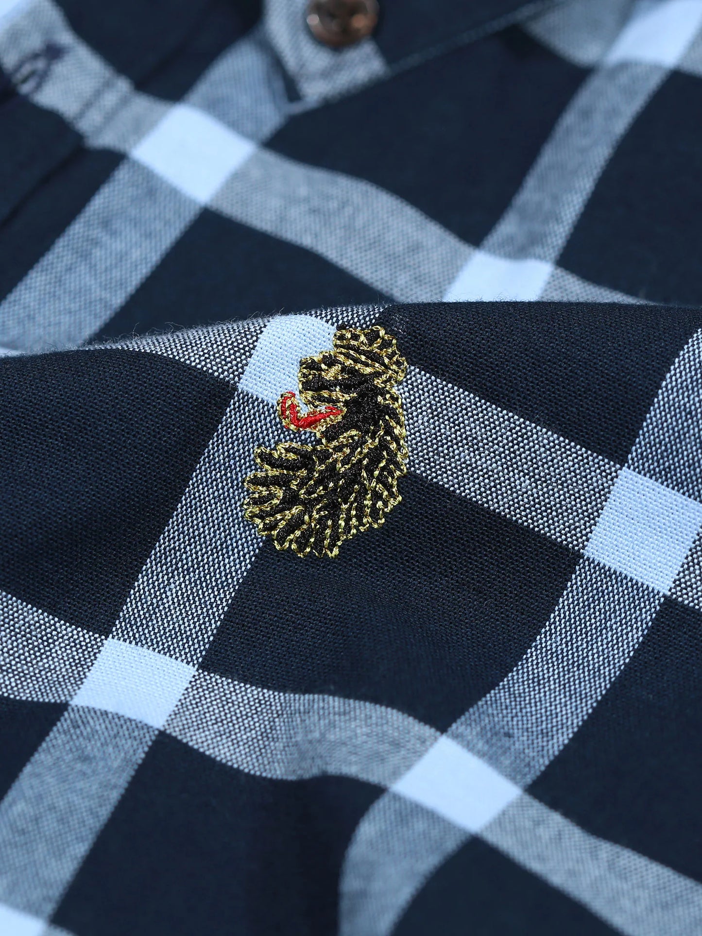 Luke 1977 - Cambridge S/S Shirt Dark Navy / Sky