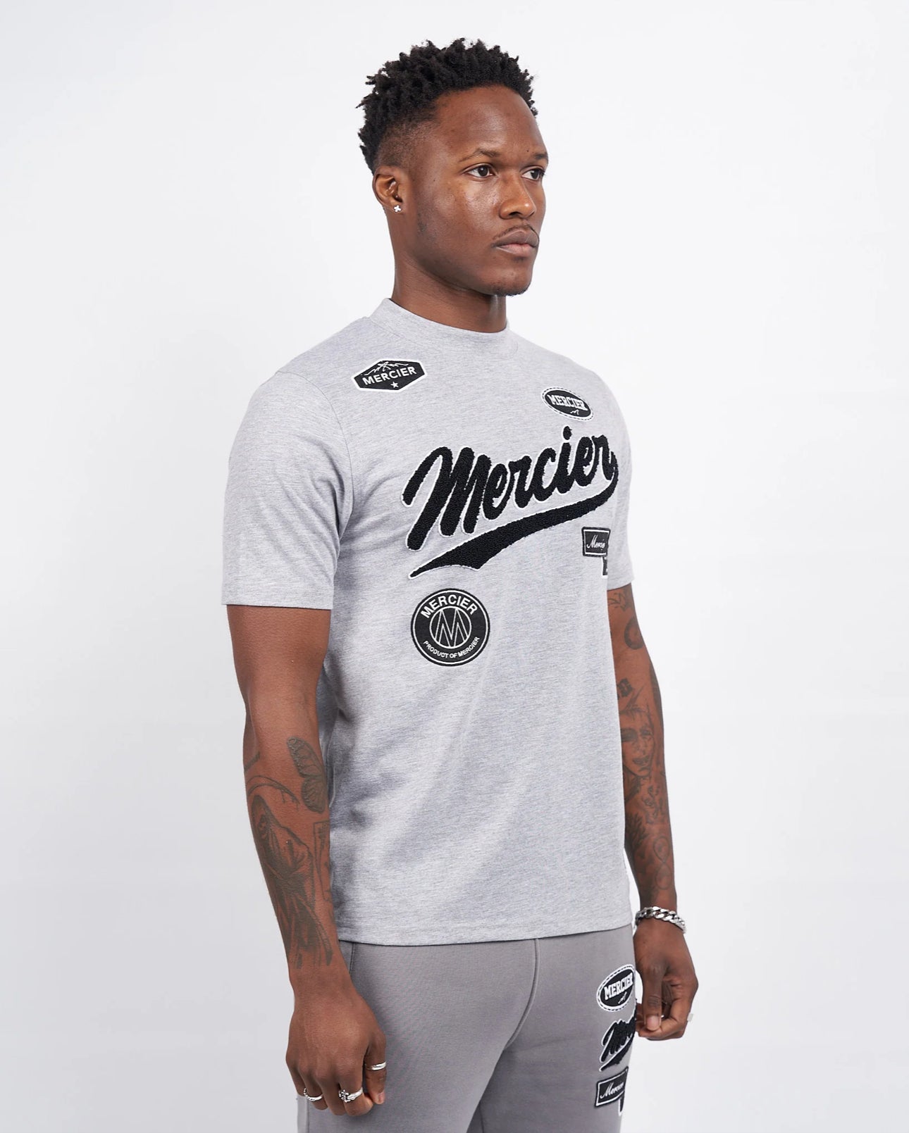 Mercier Grey Marl Teams T-Shirt