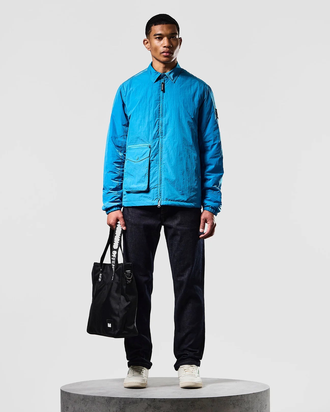 Weekend Offender - Vinnie Thermo Over-Shirt Azure Blue