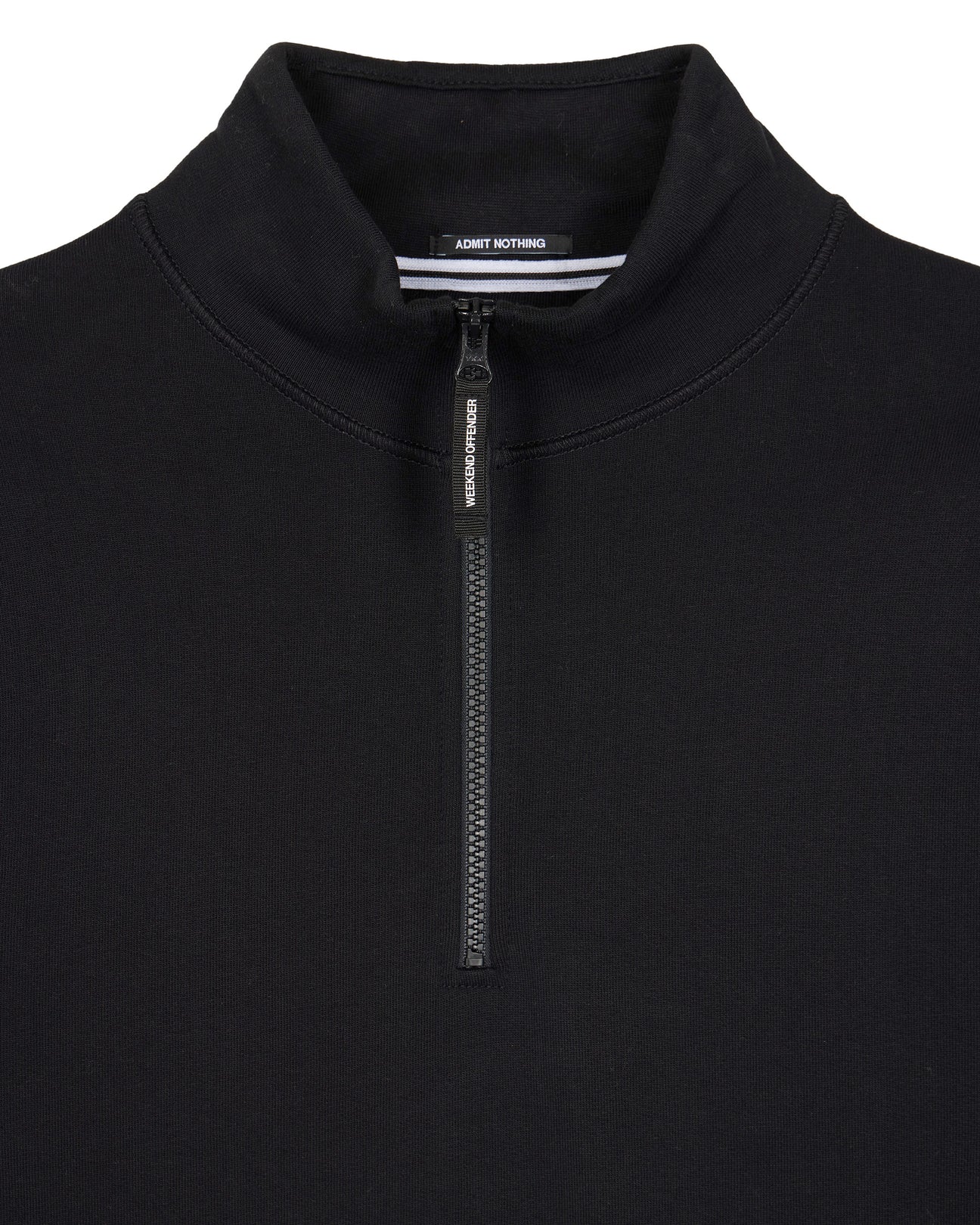 Weekend Offender - Kravitz 1/4 Zip Jumper Black