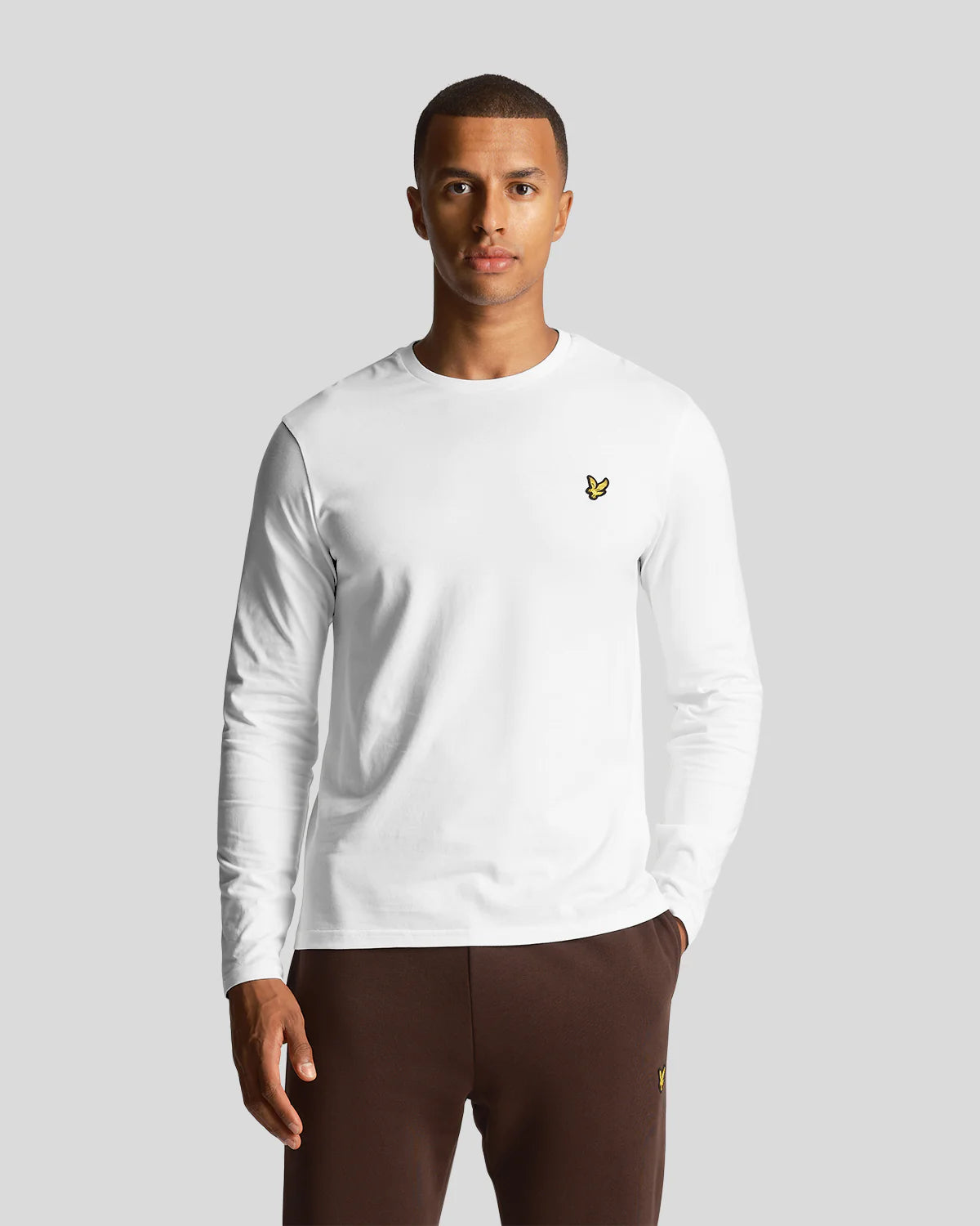 Lyle & Scott - Plain Long Sleeve T-Shirt White