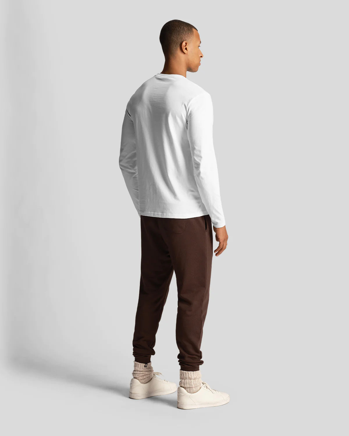 Lyle & Scott - Plain Long Sleeve T-Shirt White