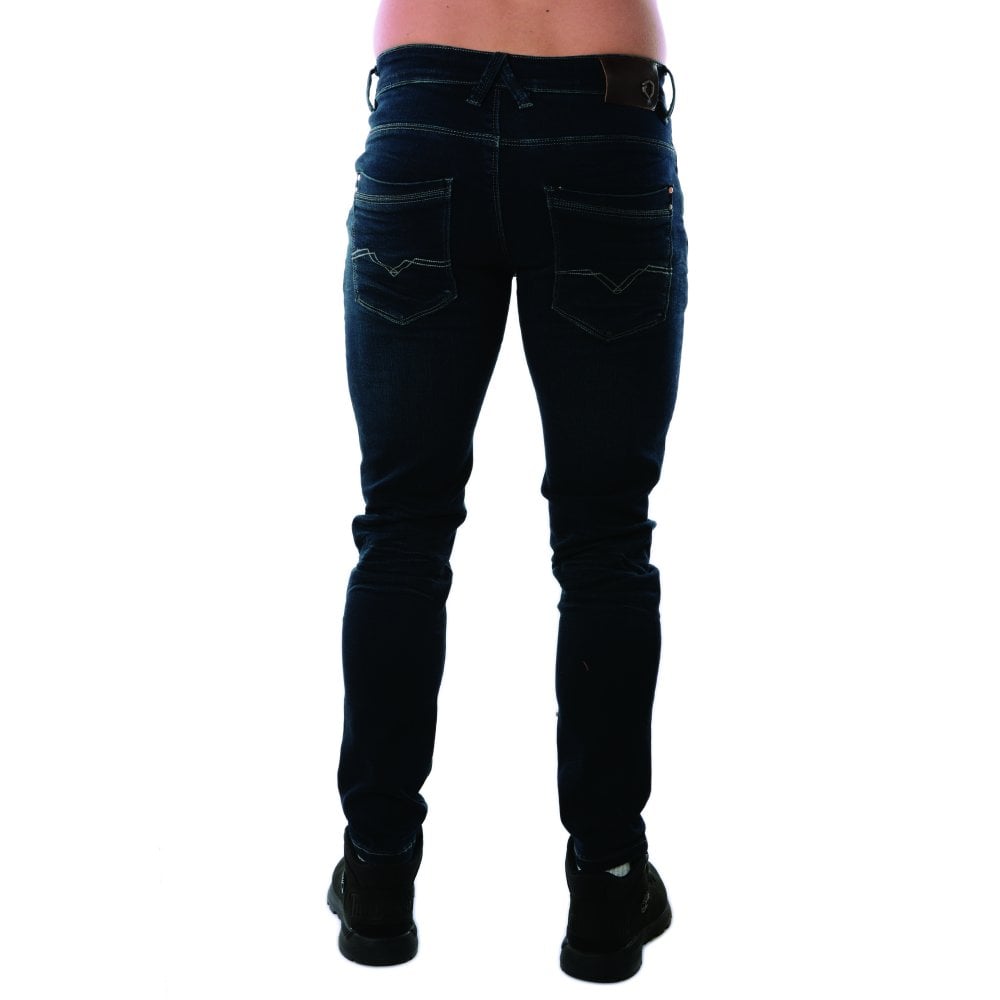 Enzo - EM580 Dark Wash Slim Fit Stretch Jean