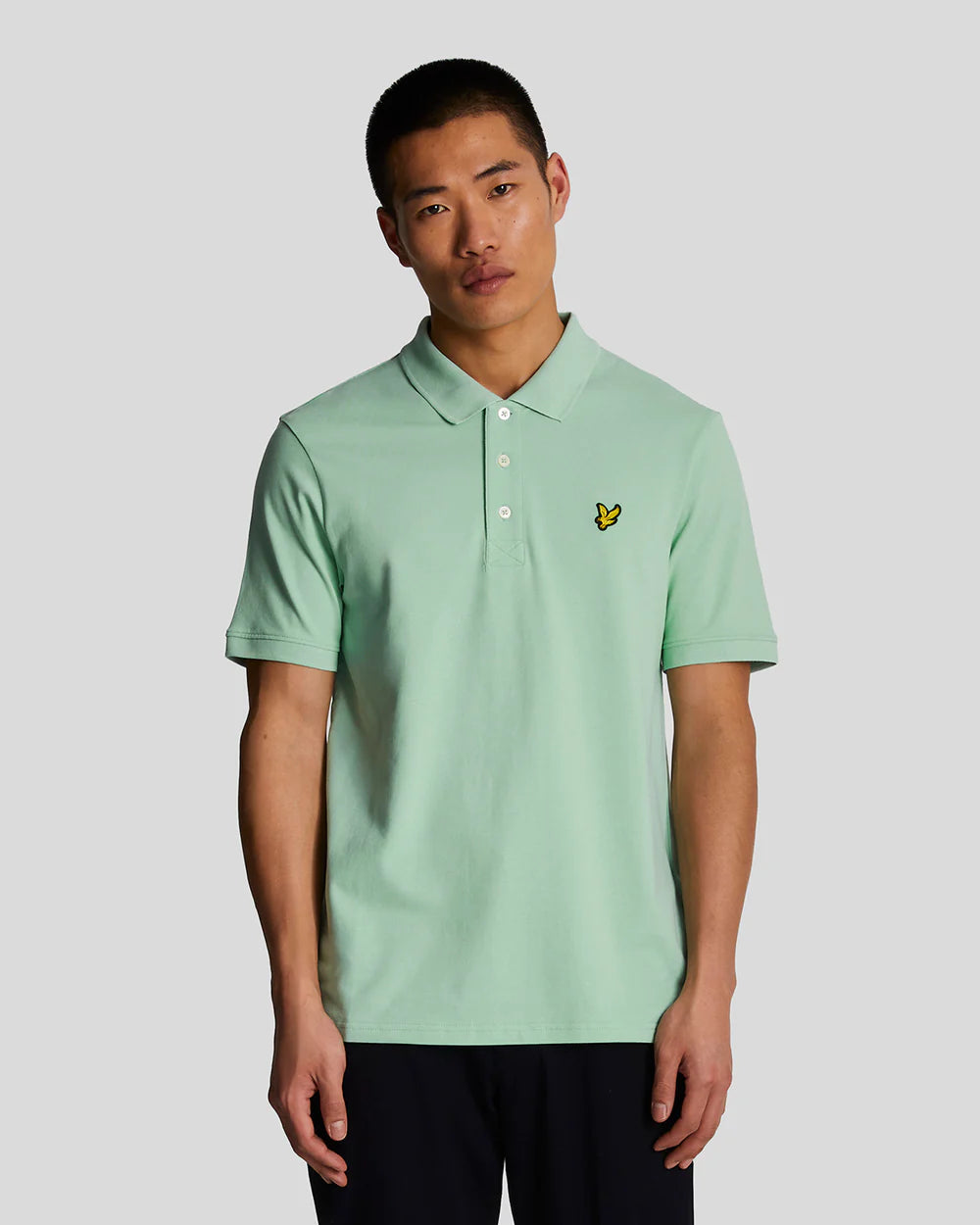 Lyle & Scott - Plain Polo Shirt Turquoise Shadow