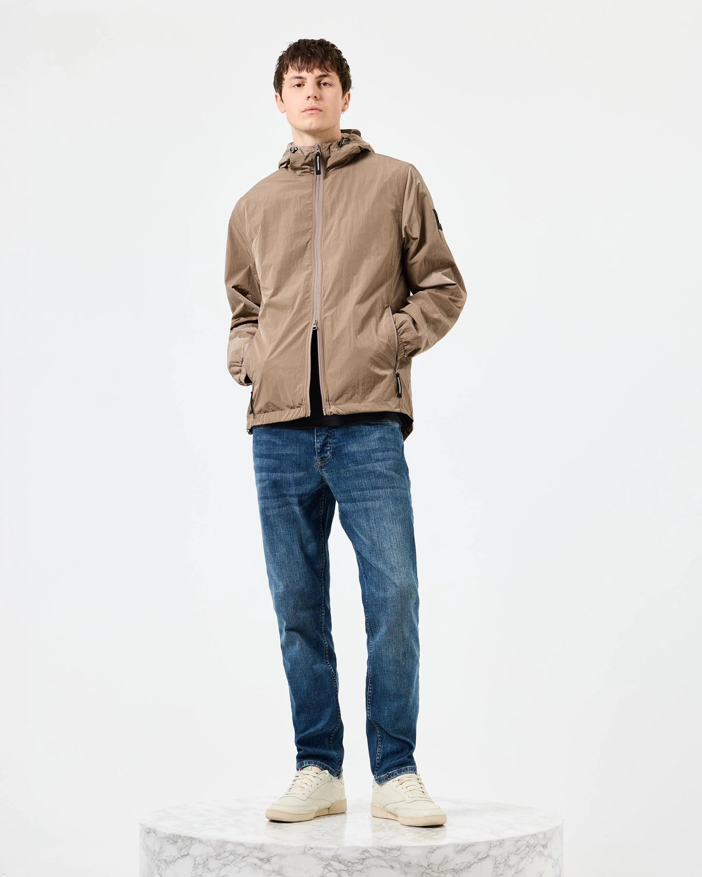Weekend Offender - Technician Fleece Lined Jacket Mocha Brown