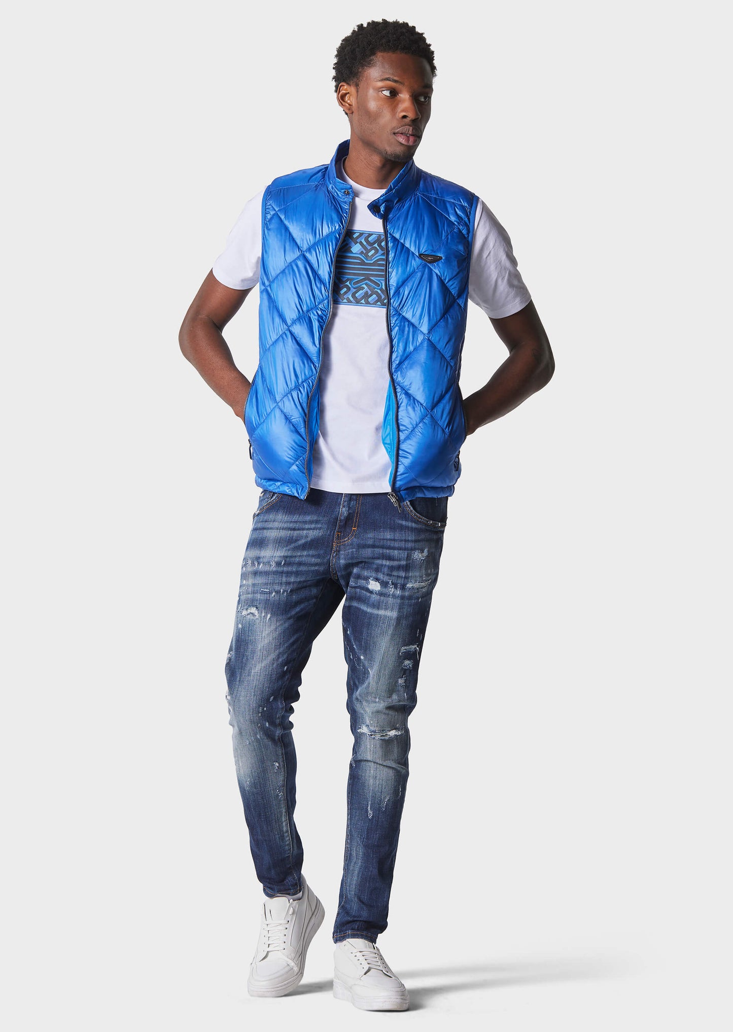Police - Fink Gilet Cobalt Blue