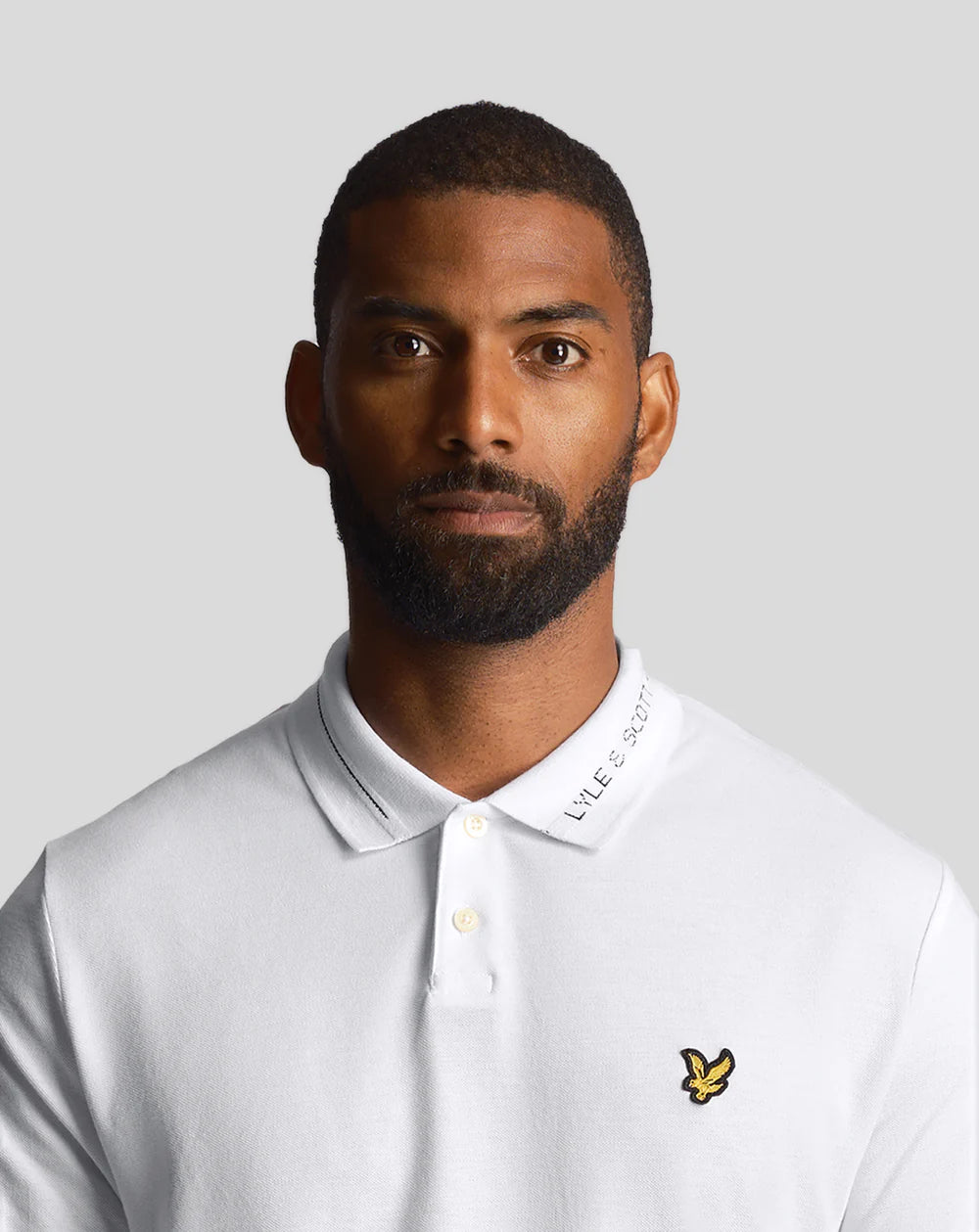 Lyle & Scott - Branded Ringer Polo Shirt White
