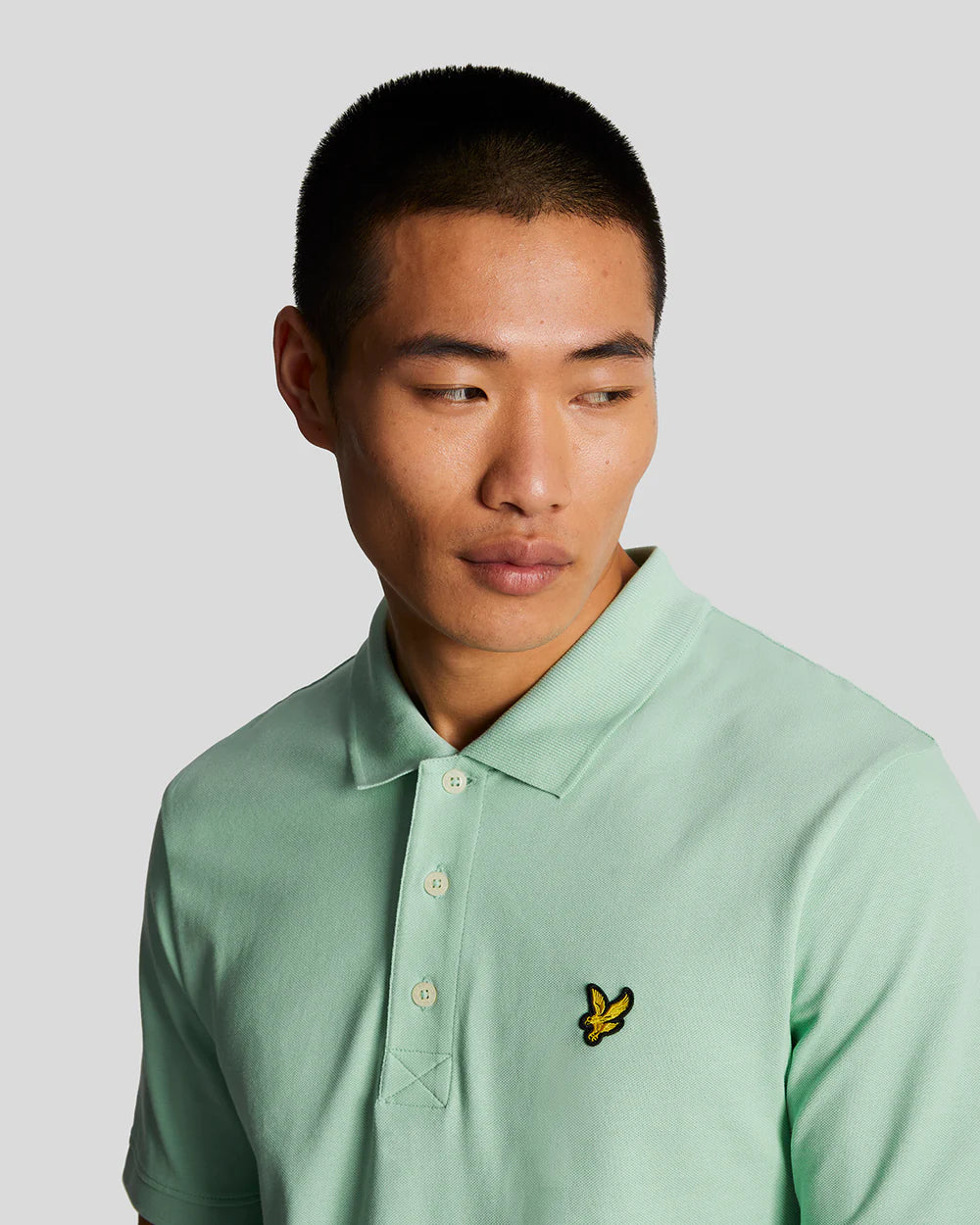 Lyle & Scott - Plain Polo Shirt Turquoise Shadow