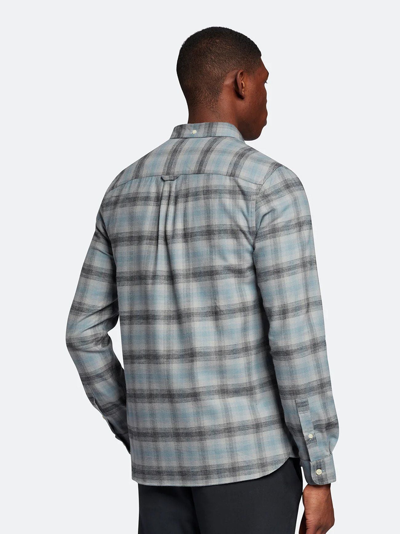Lyle & Scott - Button Down Check Shirt Cool Grey
