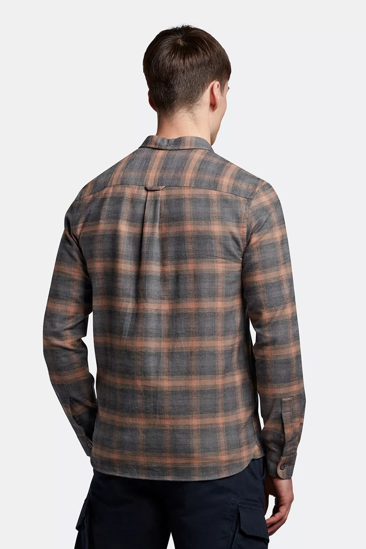Lyle & Scott - Button Down Check Shirt Jet Black