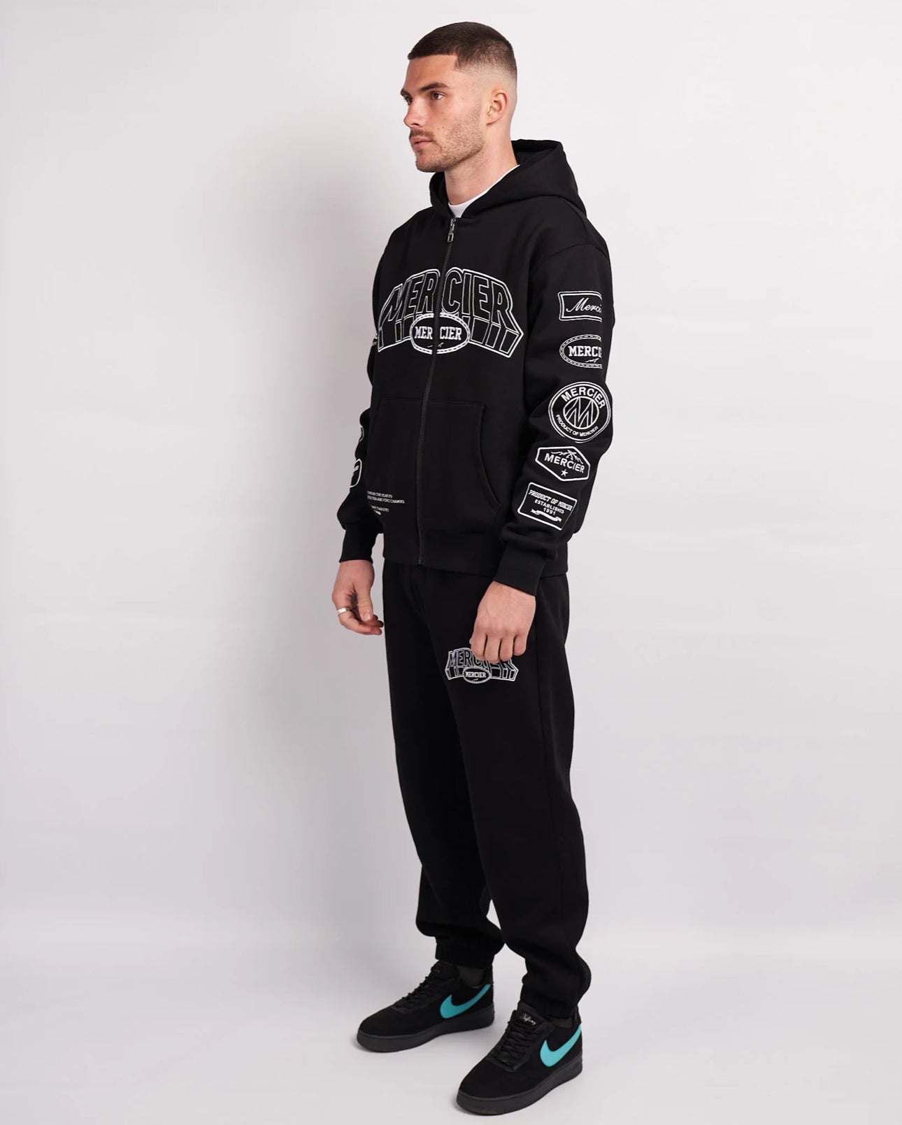 Mercier Black White Compton Joggers