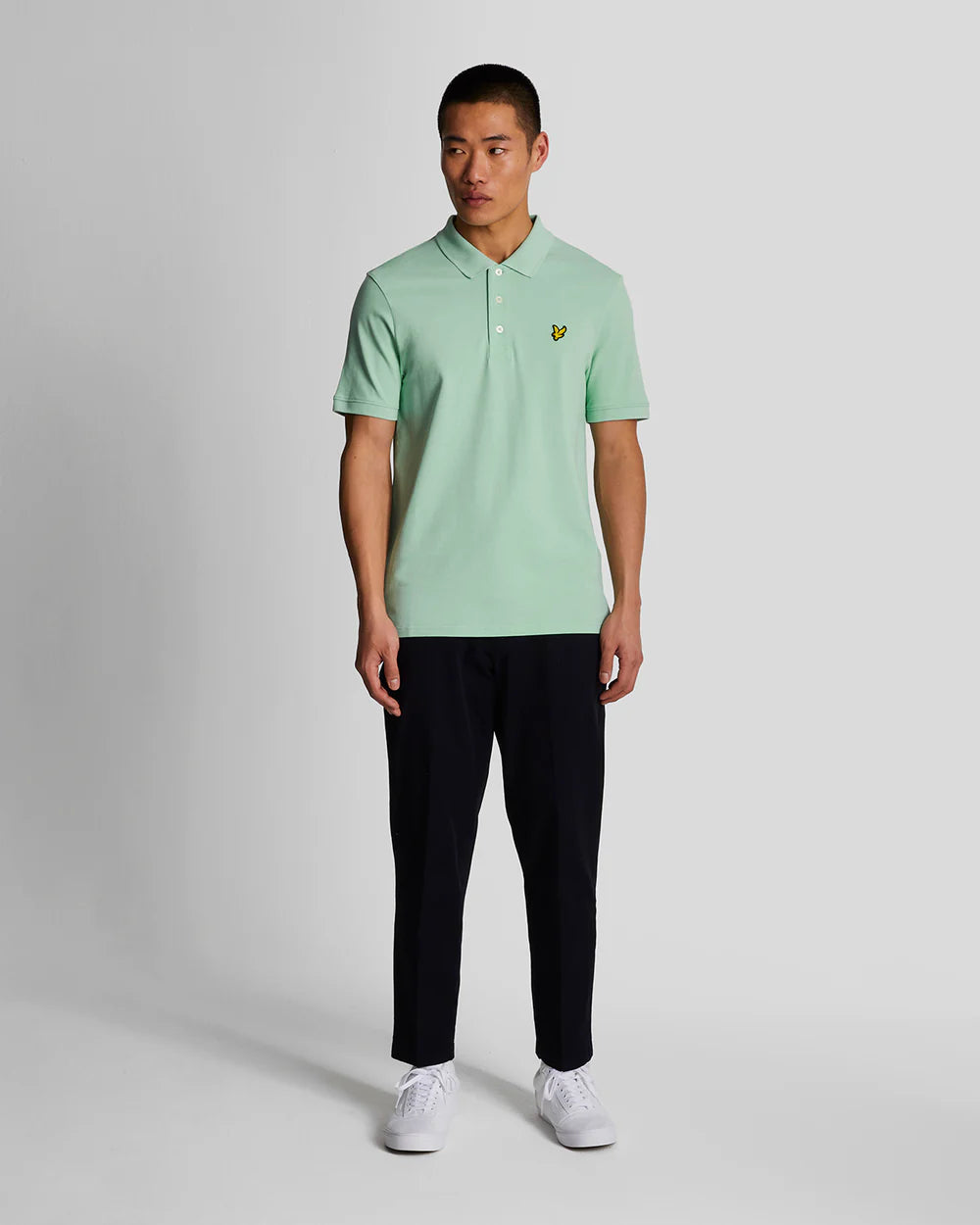 Lyle & Scott - Plain Polo Shirt Turquoise Shadow