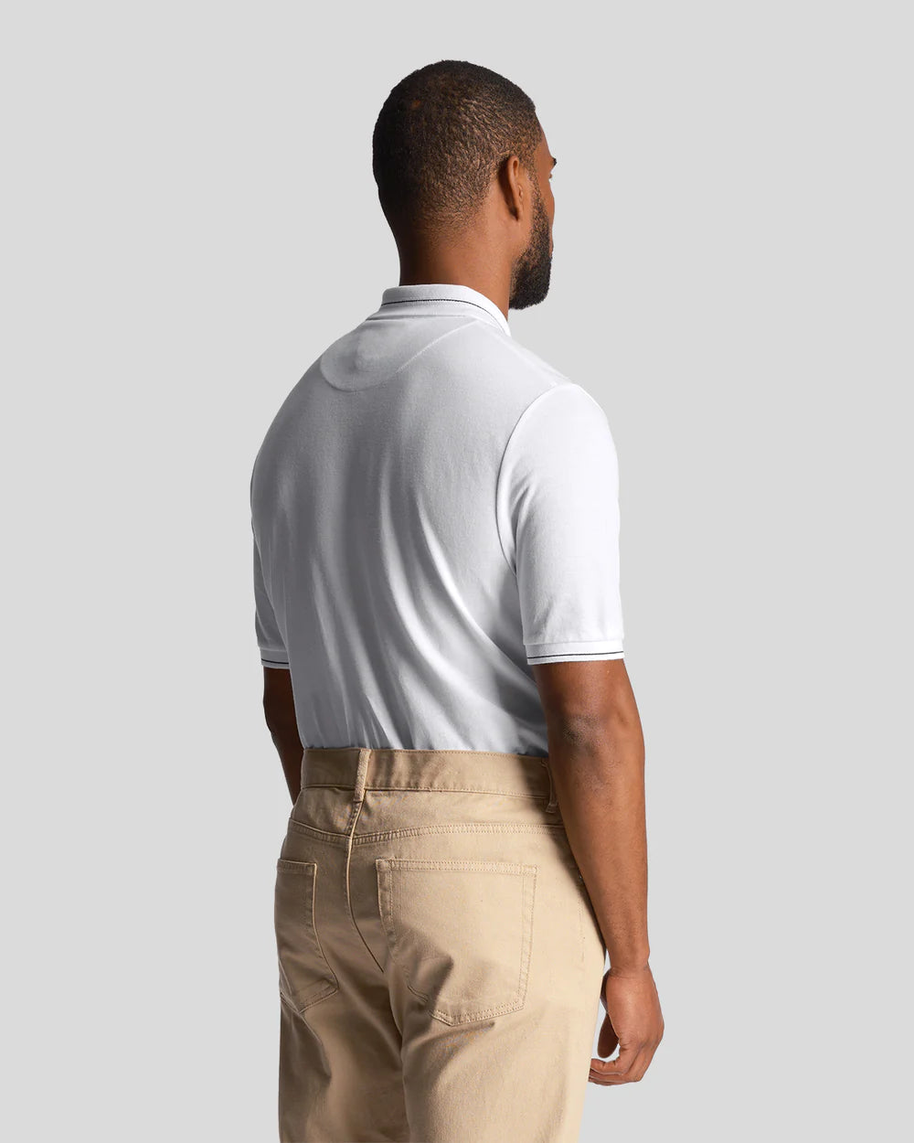 Lyle & Scott - Branded Ringer Polo Shirt White