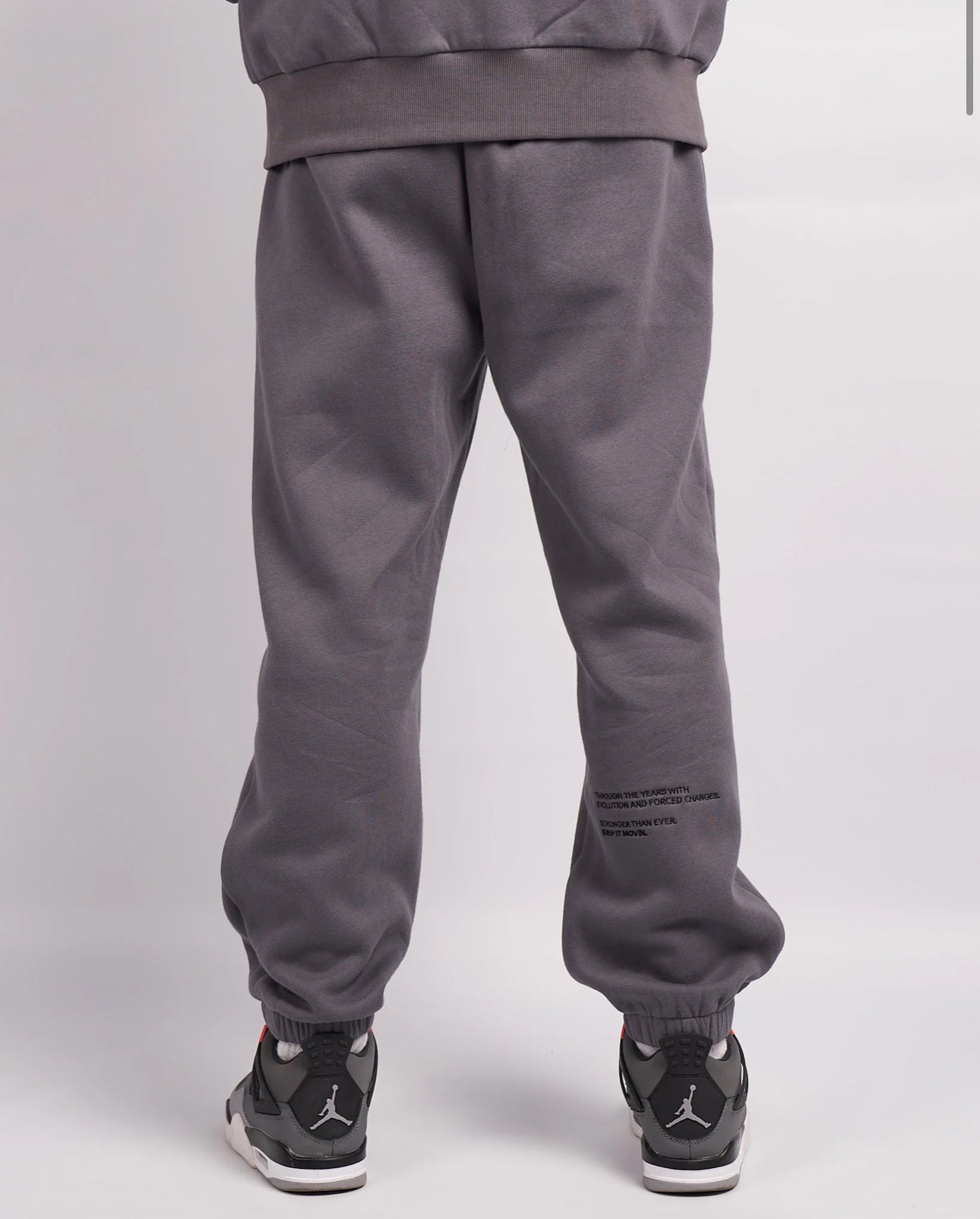 Mercier Steel Grey White Compton Joggers