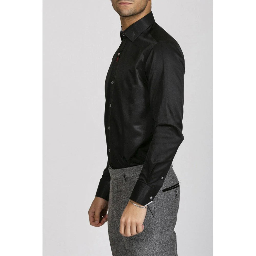 Marc Darcy - Alfie Long Sleeve Shirt Black