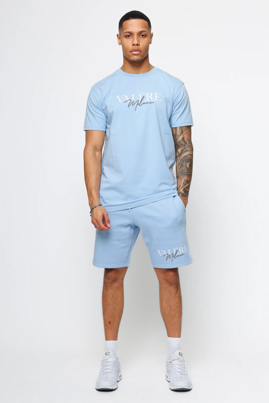Valere - Copione T-Shirt Shorts Set Sky