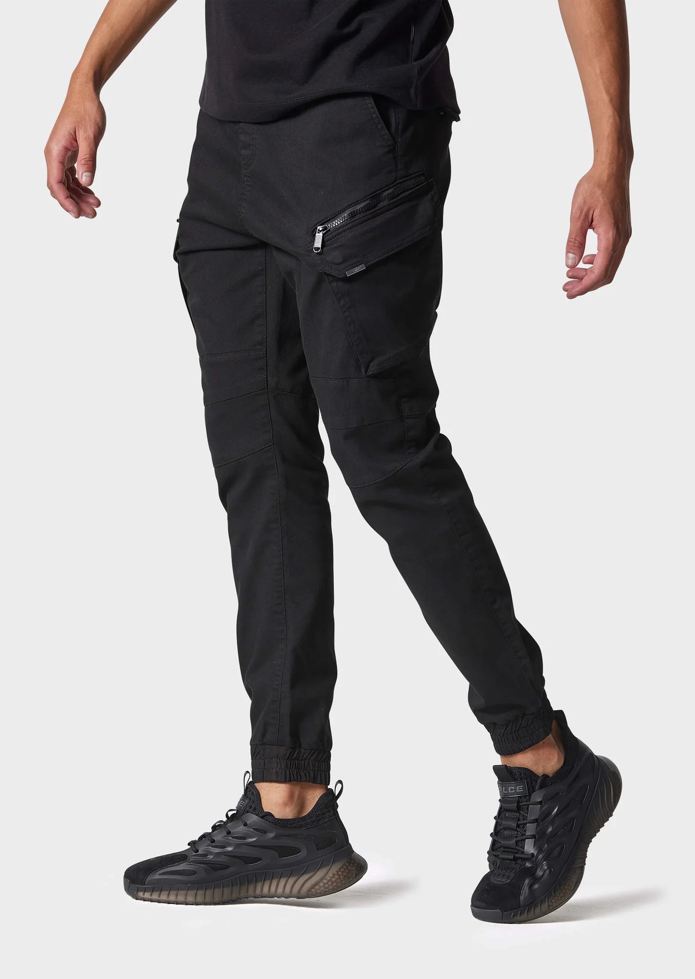 Police - Bonetti Slim Fit Black Cargo