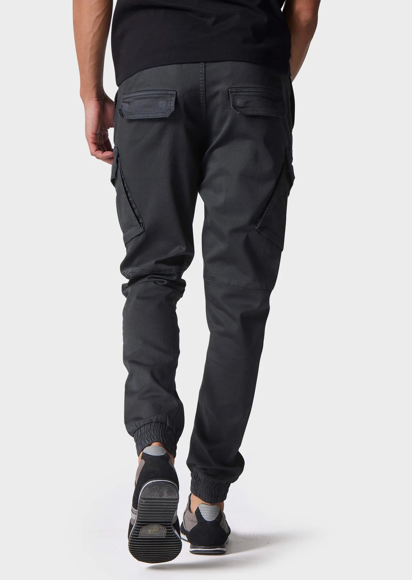Police - Bonetti Slim Fit Charcoal Cargo