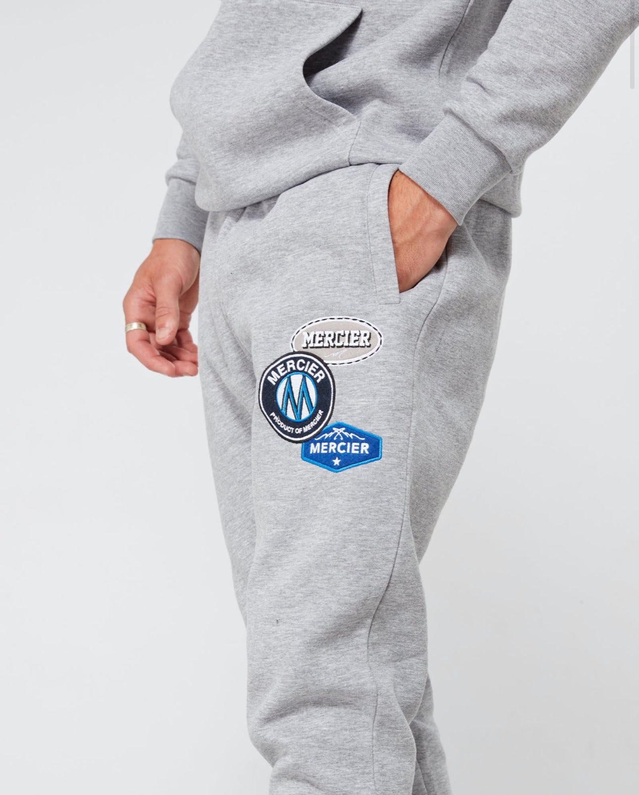 Mercier Grey OG Badge Joggers