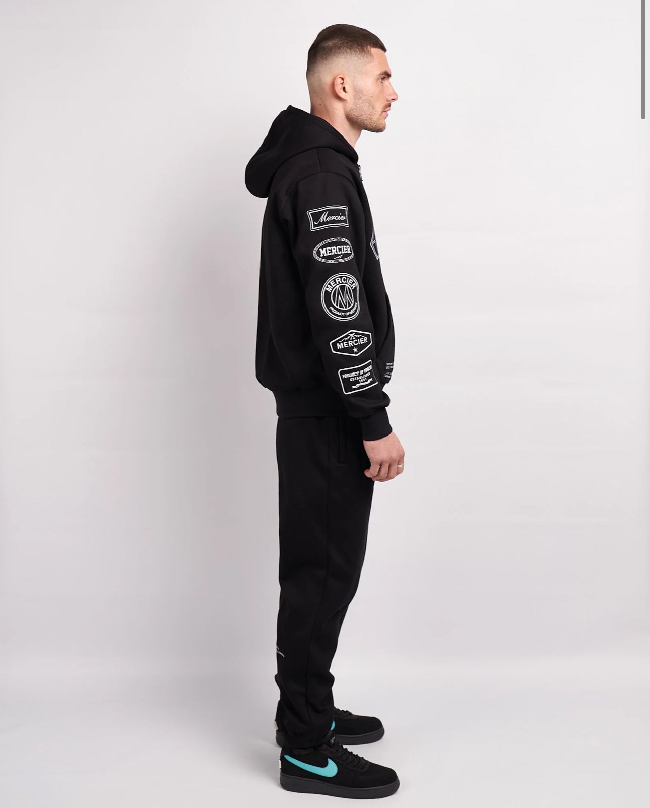 Mercier Black White Compton Joggers