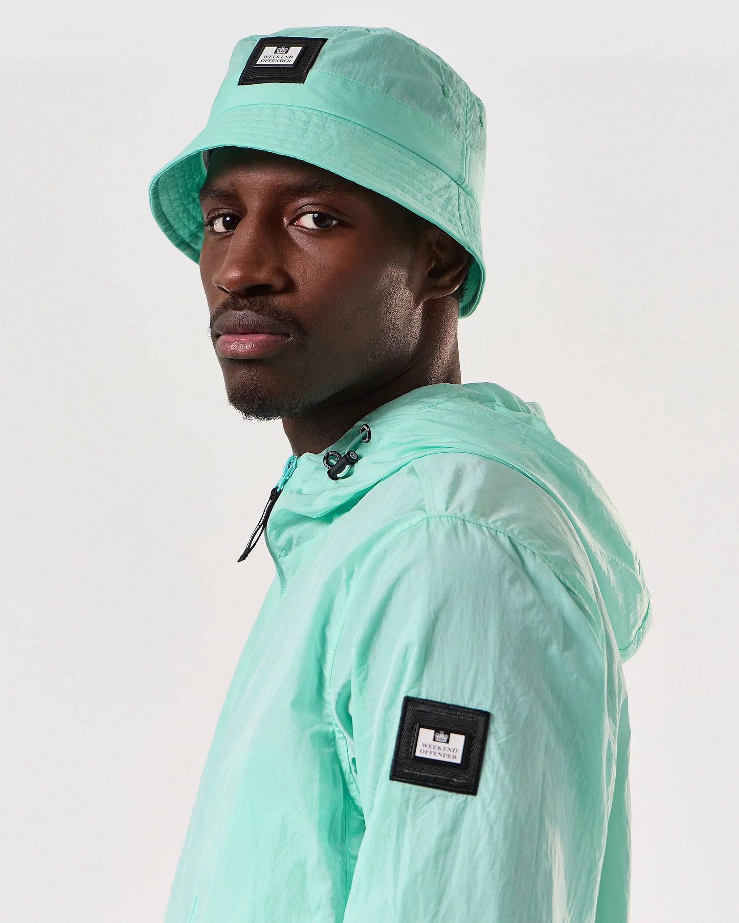 Weekend Offender - Long Beach Blvd Bucket Hat Celeste Green