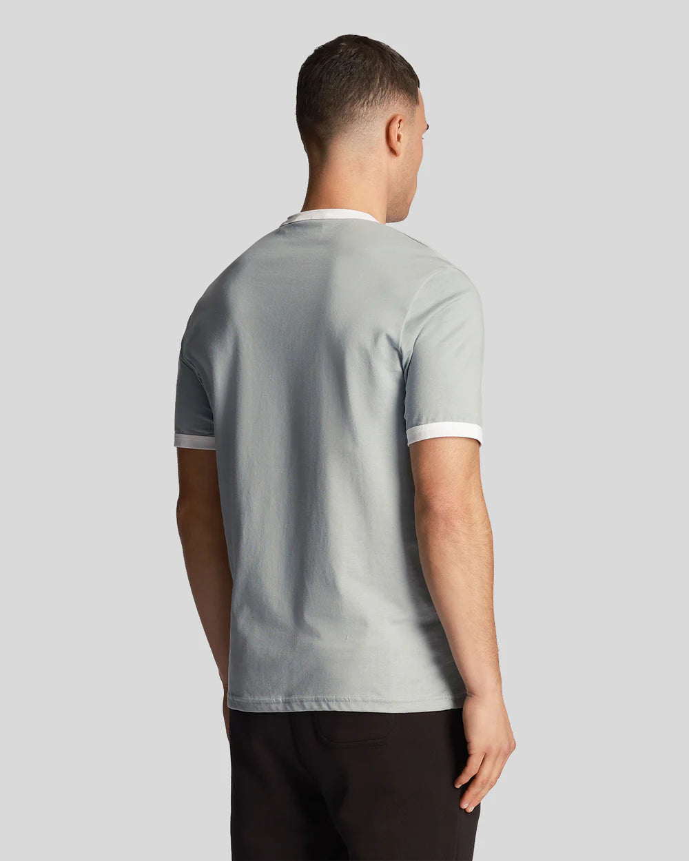Lyle & Scott - Ringer T-Shirt Slate Blue / White