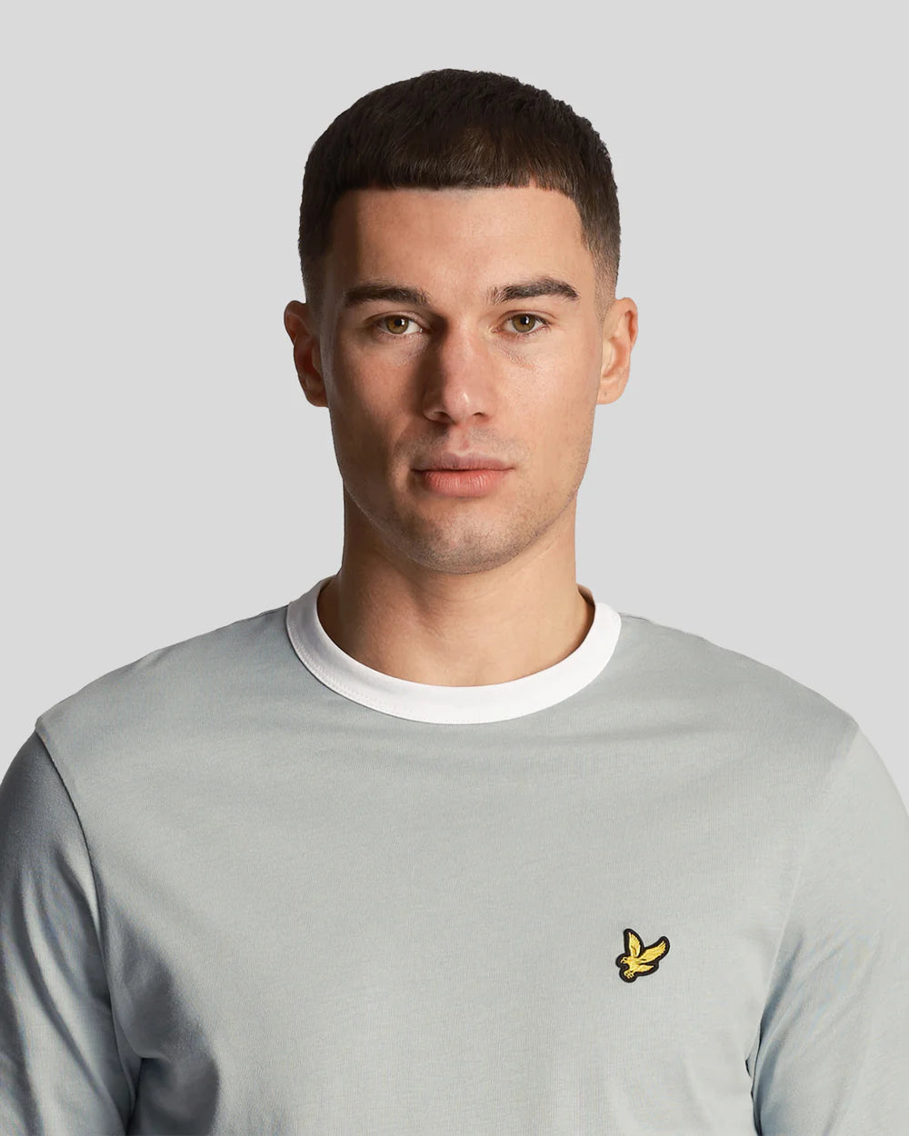 Lyle & Scott - Ringer T-Shirt Slate Blue / White