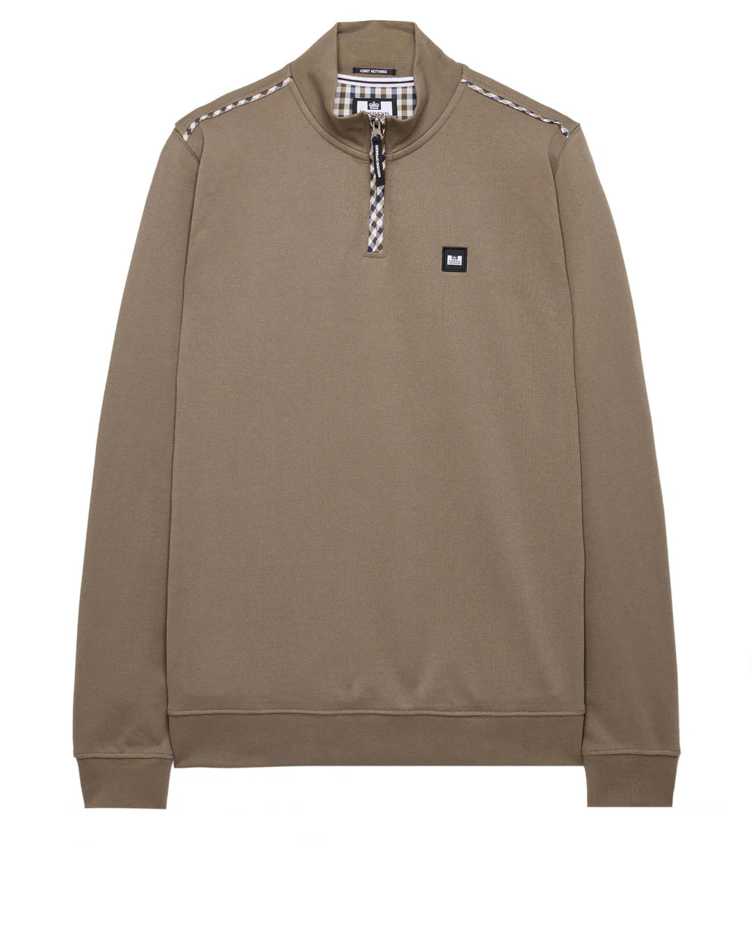 Weekend Offender - Matisa 1/4 Zip Jumper Mocha Brown