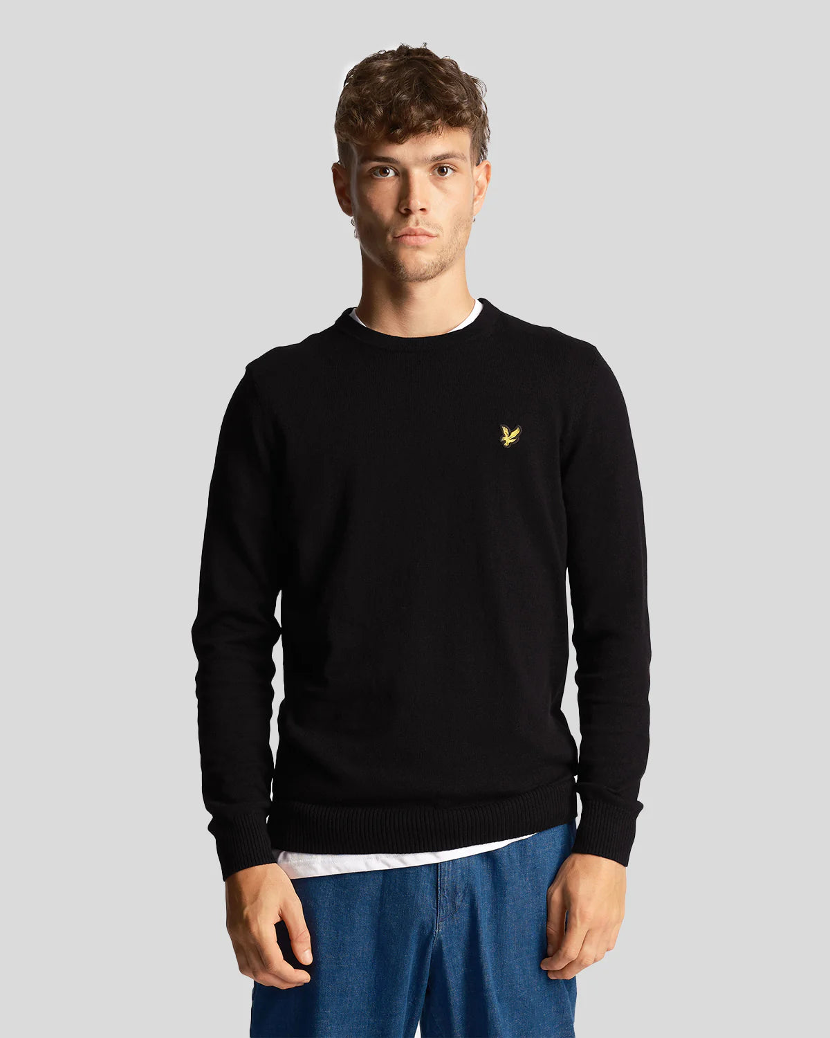 Lyle & Scott - Cotton Merino Jumper Black