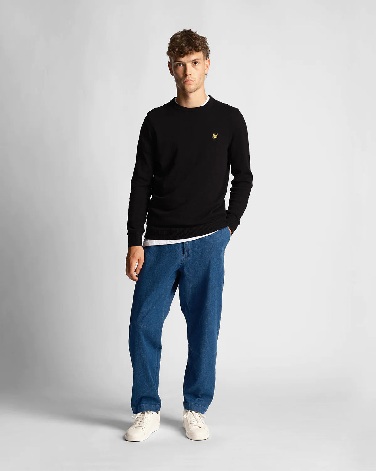 Lyle & Scott - Cotton Merino Jumper Black