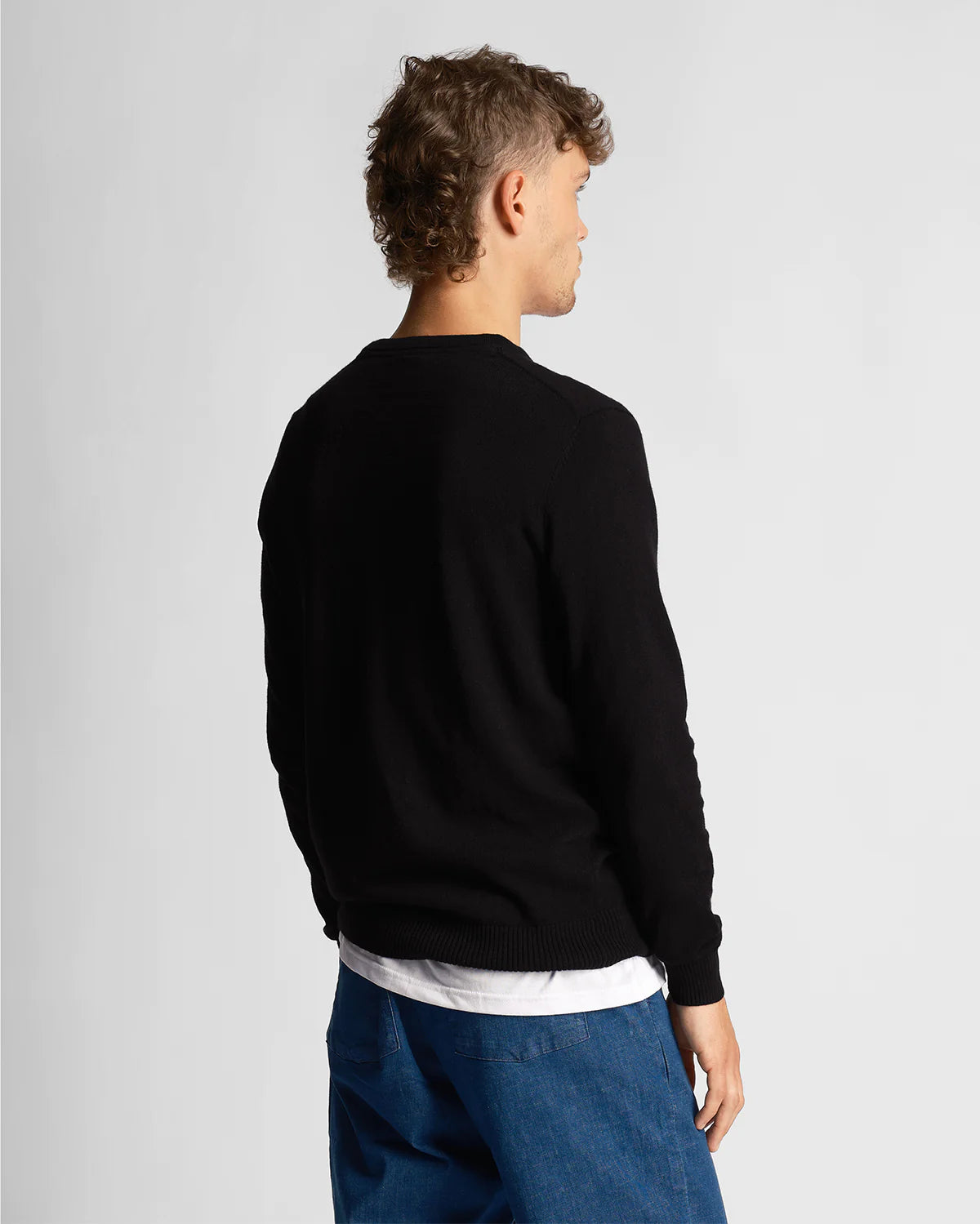 Lyle & Scott - Cotton Merino Jumper Black