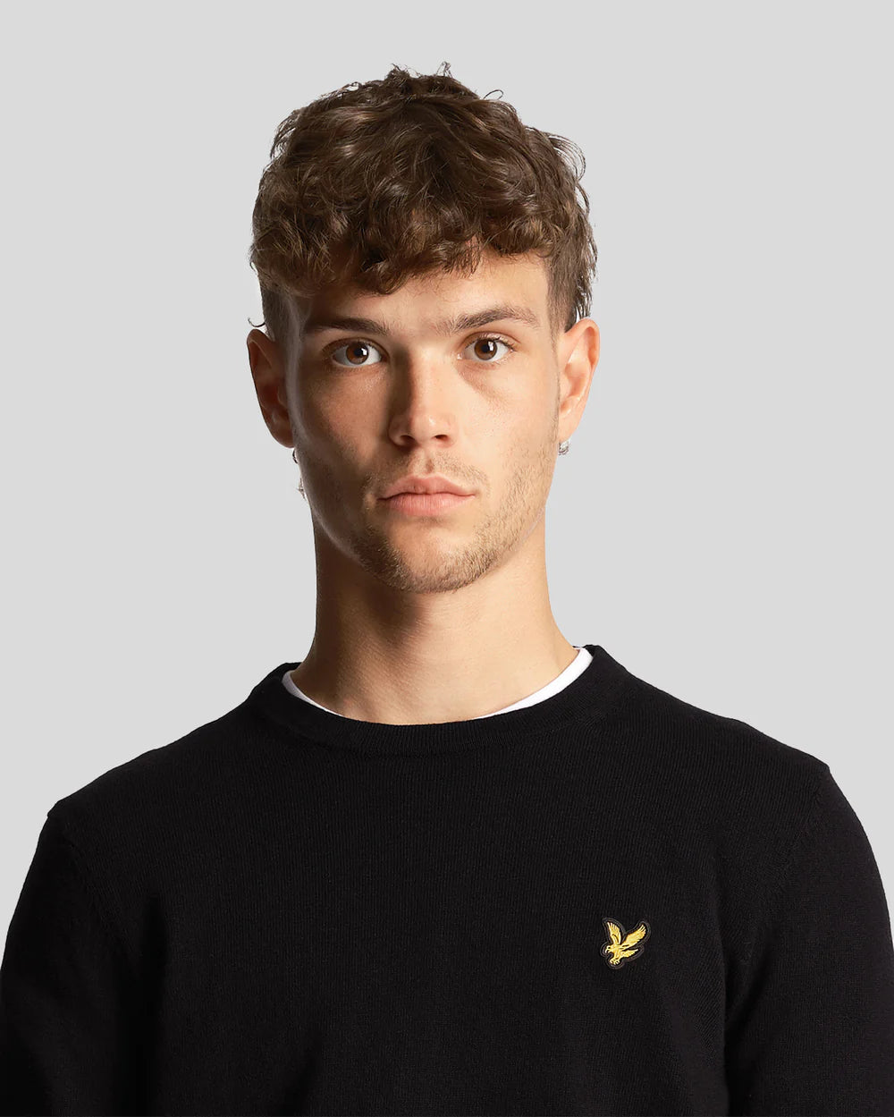 Lyle & Scott - Cotton Merino Jumper Black