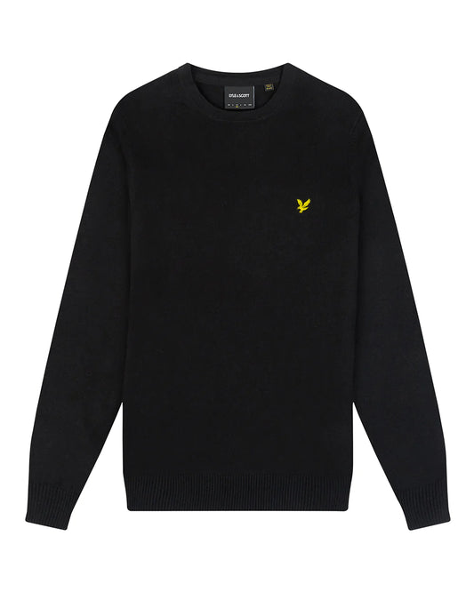 Lyle & Scott - Cotton Merino Jumper Black