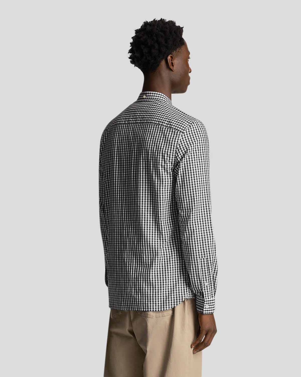 Lyle & Scott - L/S Gingham Shirt Navy / White