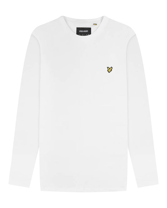 Lyle & Scott - Plain Long Sleeve T-Shirt White